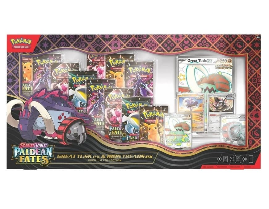 Great Tusk ex and Iron Treads ex Premium Collection Box